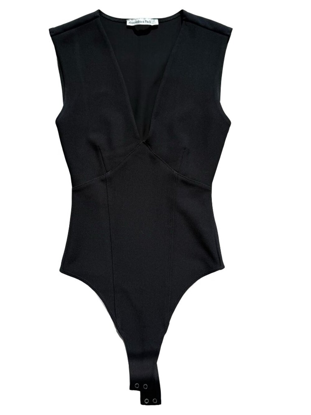 Abercrombie & Fitch Black V-Neck Bodysuit XS